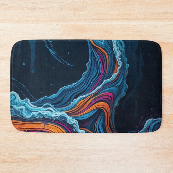 Item preview, Midnight Wave Abstract Ocean Swell designed and sold by ArtComixHaven.