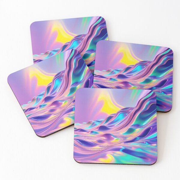 Item preview, Iridescent Dreamscape Abstract Liquid Glow designed and sold by ArtComixHaven.