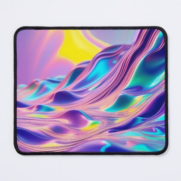 Item preview, Iridescent Dreamscape Abstract Liquid Glow designed and sold by ArtComixHaven.