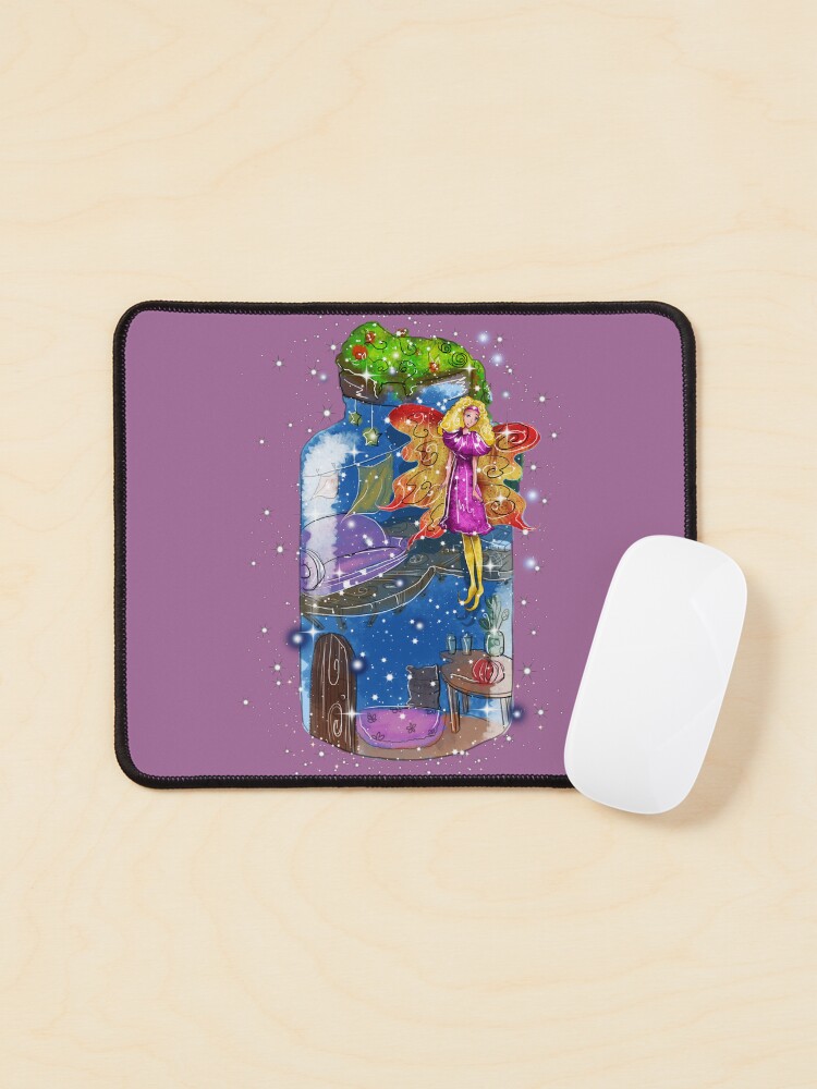 Thumbnail 1 of 5, Mouse Pad, Molly The Mason Jar Fairy™ designed and sold by TeelieTurner.