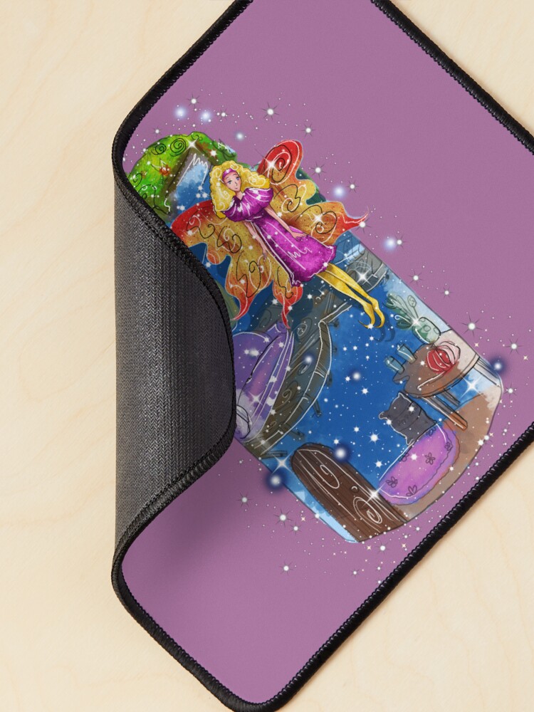 Thumbnail 2 of 5, Mouse Pad, Molly The Mason Jar Fairy™ designed and sold by TeelieTurner.