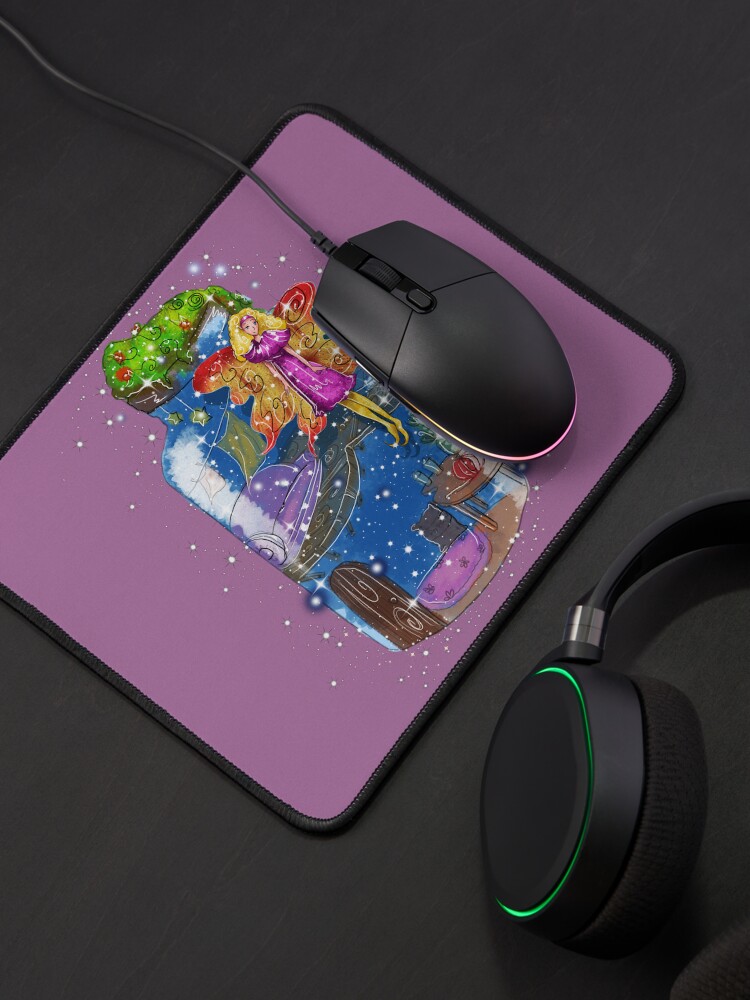 Thumbnail 4 of 5, Mouse Pad, Molly The Mason Jar Fairy™ designed and sold by TeelieTurner.