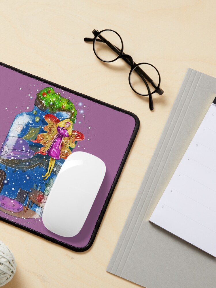 Thumbnail 3 of 5, Mouse Pad, Molly The Mason Jar Fairy™ designed and sold by TeelieTurner.