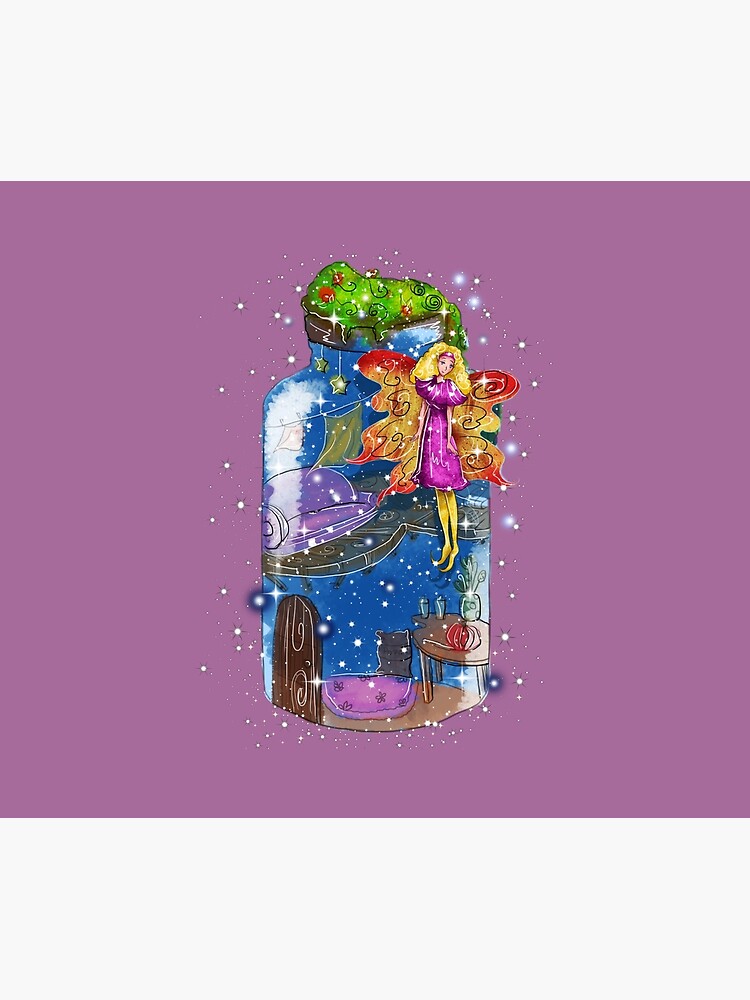 Thumbnail 2 of 2, Duvet Cover, Molly The Mason Jar Fairy™ designed and sold by TeelieTurner.