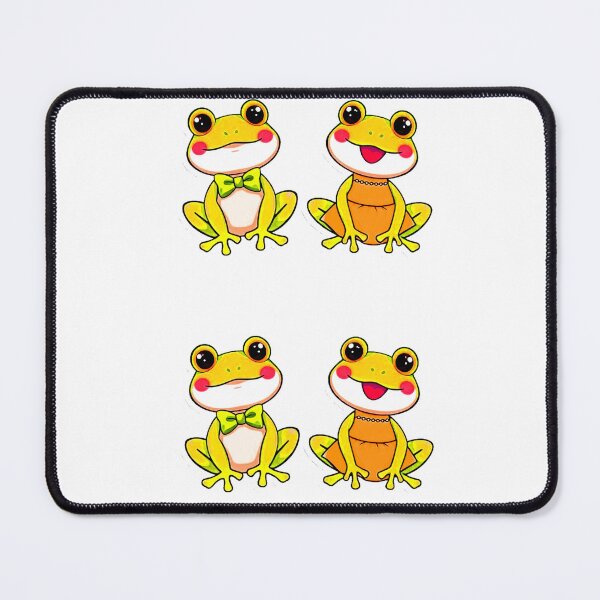 Item preview, Mr. Frog and Ms. Frog Art - Sticker Set of Two designed and sold by Earth Nature Creations.