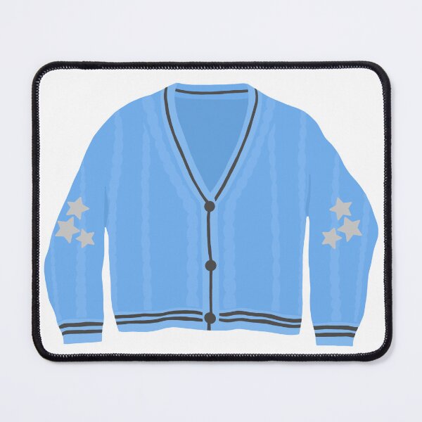 Item preview, blue & silver cardigan designed and sold by Camille Albers.