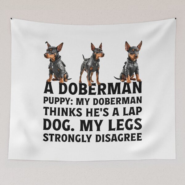 Item preview, Owner of cute pet puppy Doberman dog. designed and sold by Drone-tees.