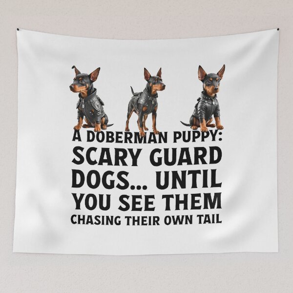 Item preview, Owner of cute pet puppy Doberman dog. designed and sold by Drone-tees.