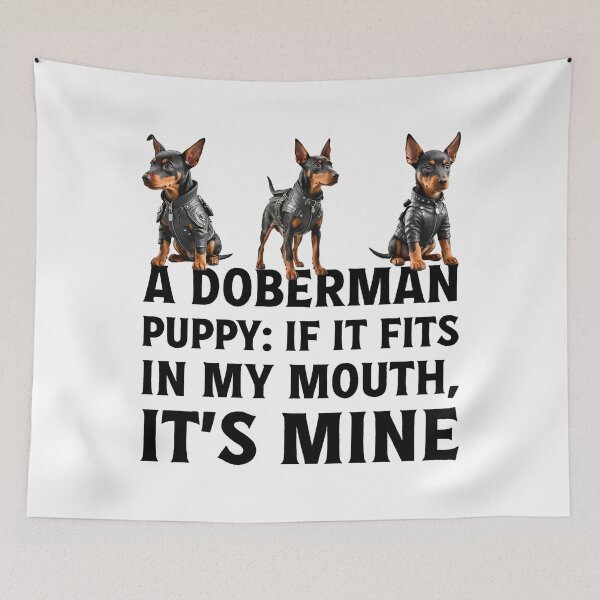Item preview, Owner of cute pet puppy Doberman dog. designed and sold by Drone-tees.
