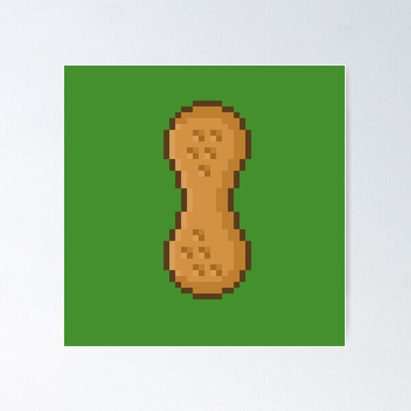 Item preview, The Peanut - Retro Pixel Art designed and sold by sainguinpixels.