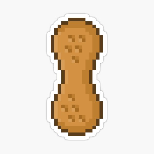 Item preview, The Peanut - Retro Pixel Art designed and sold by sainguinpixels.