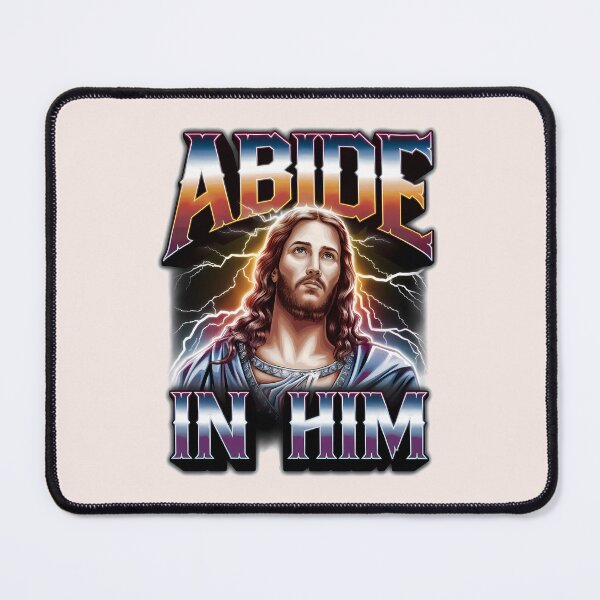 Item preview, Abide in Him – John 15:5 Bootleg Jesus Quotes designed and sold by KnitLuv.