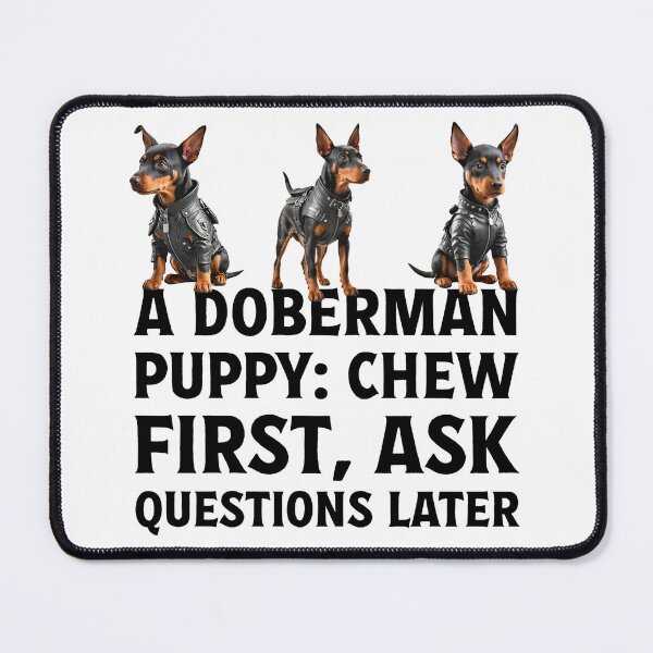 Item preview, Owner of cute pet puppy Doberman dog. designed and sold by Drone-tees.
