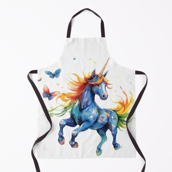 Item preview, Rainbow Unicorn Dancing with Butterflies designed and sold by Boddicca.