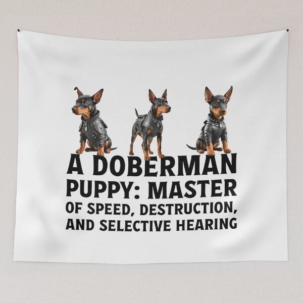 Item preview, Owner of cute pet puppy Doberman dog. designed and sold by Drone-tees.