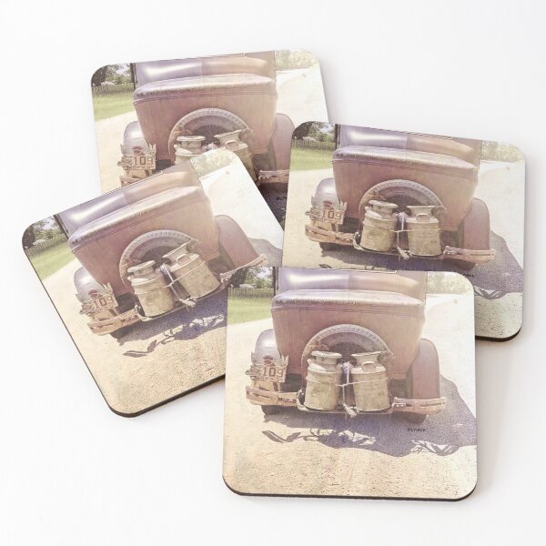 Item preview, 1930s Car with Milk Cans on a Country Road - dePace' designed and sold by mrpropcake.