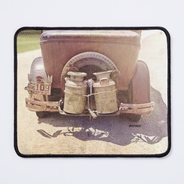 Item preview, 1930s Car with Milk Cans on a Country Road - dePace' designed and sold by mrpropcake.