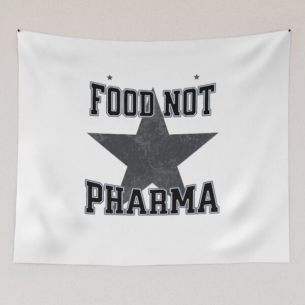Item preview, Food Not Pharma designed and sold by EveCharmDesigns.
