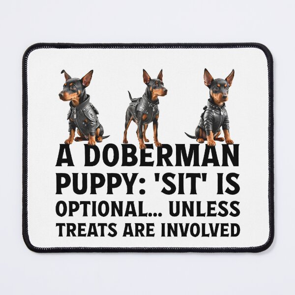 Item preview, Owner of cute pet puppy Doberman dog. designed and sold by Drone-tees.