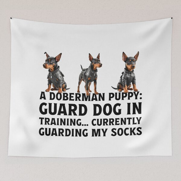 Item preview, Owner of cute pet puppy Doberman dog. designed and sold by Drone-tees.