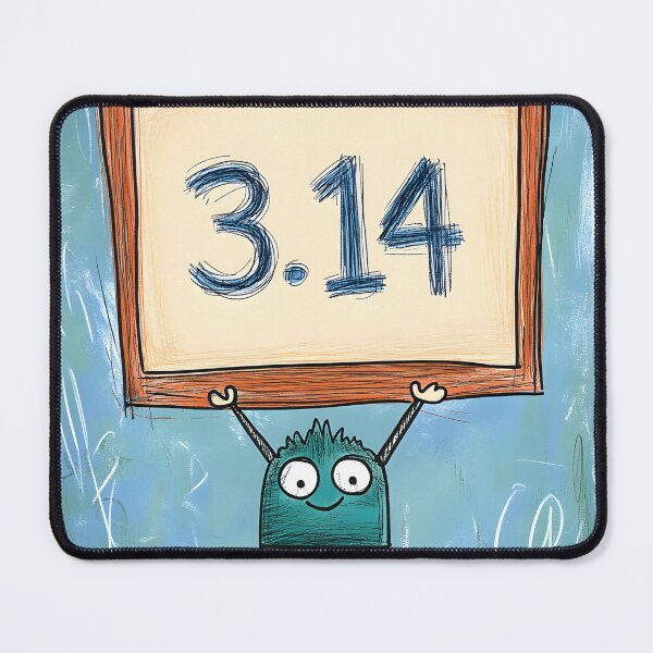 Item preview, Pi Day Logic – Because 3.14 is Greater Than Just a Slice of Fun Digital AI Generated Art designed and sold by FUNqoosh.