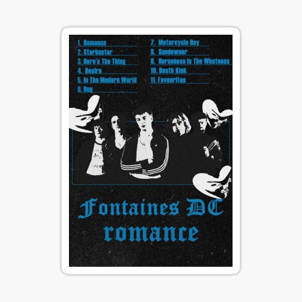 Fontaines DC poster Sticker