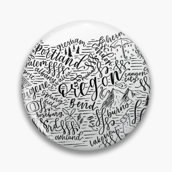 Item preview, Oregon Calligraphy  designed and sold by Adahcreates.