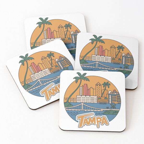 Item preview, Tampa, Florida Sunset Skyline – Vibrant Cityscape Art designed and sold by CircinusStore.