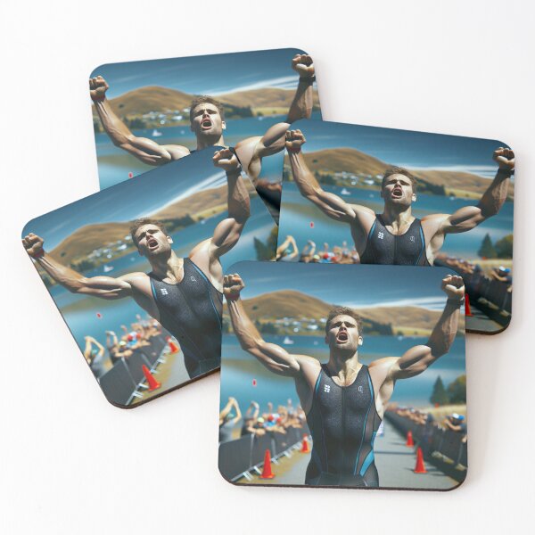 Item preview, Triathlon Champion – First Place Victory Design designed and sold by Triathlongram.