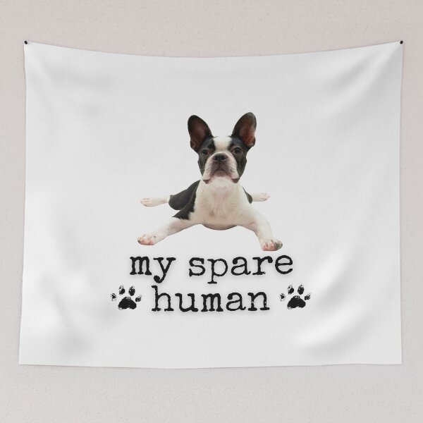 Item preview, Funny Boston Terrier – "My Spare Human" Dog Lover Design designed and sold by Fredster1966.