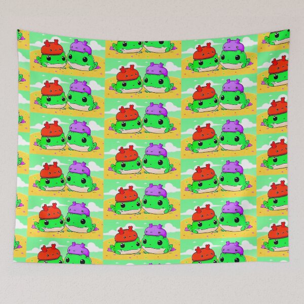 Item preview, Funny Mr. Frog and Ms. Frog Art - Sticker designed and sold by Earth Nature Creations.