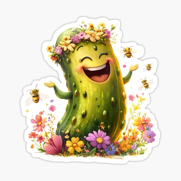 Item preview, Laughter is good- Funny Spring Pickle! designed and sold by fribabywonder.