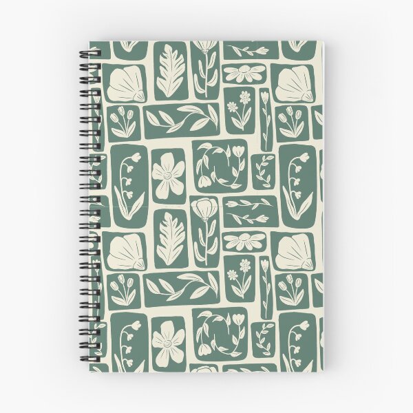 Item preview, Flower Print - Dark Green designed and sold by beesandcacti.