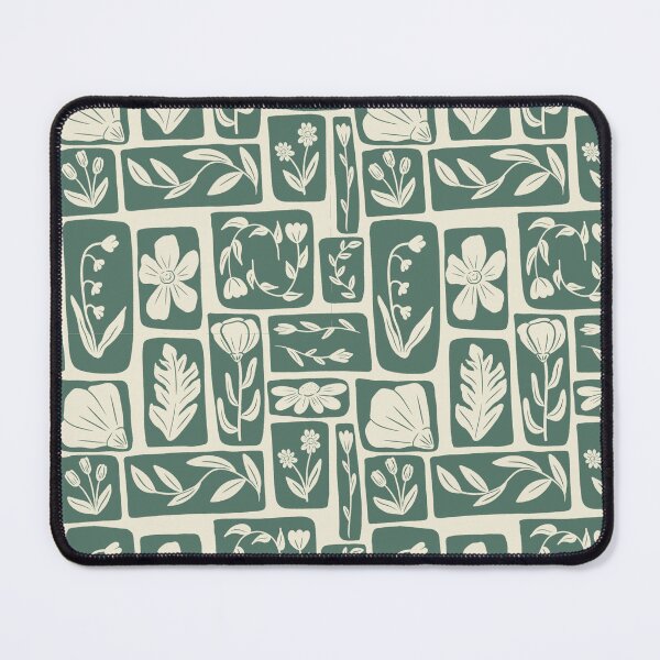 Item preview, Flower Print - Dark Green designed and sold by beesandcacti.