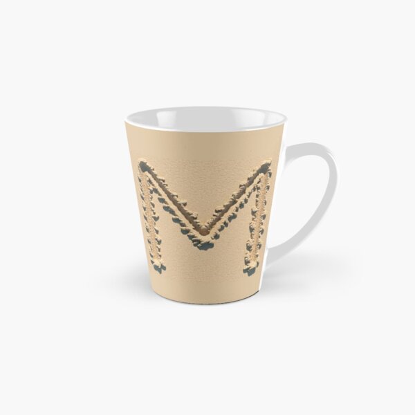SAND LETTER M Tall Mug