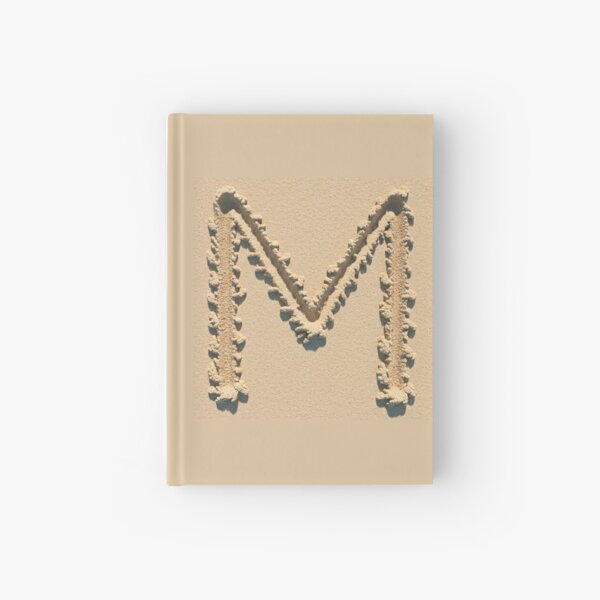 SAND LETTER M Hardcover Journal