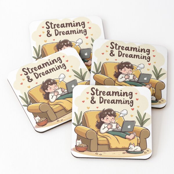 Item preview, Streaming & Dreaming | Chill Vibes & Binge-Watching Bliss | Relax and Unwind designed and sold by PaintedPixels01.
