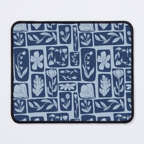 Item preview, Flower Print - Blue designed and sold by beesandcacti.