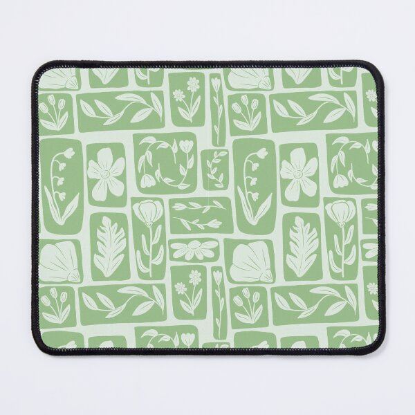 Item preview, Flower Print - Light Green designed and sold by beesandcacti.