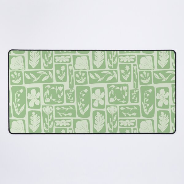 Item preview, Flower Print - Light Green designed and sold by beesandcacti.