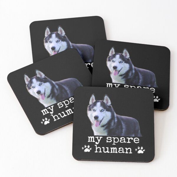Item preview, Funny Siberian Husky – "My Spare Human" Dog Lover Design designed and sold by Fredster1966.
