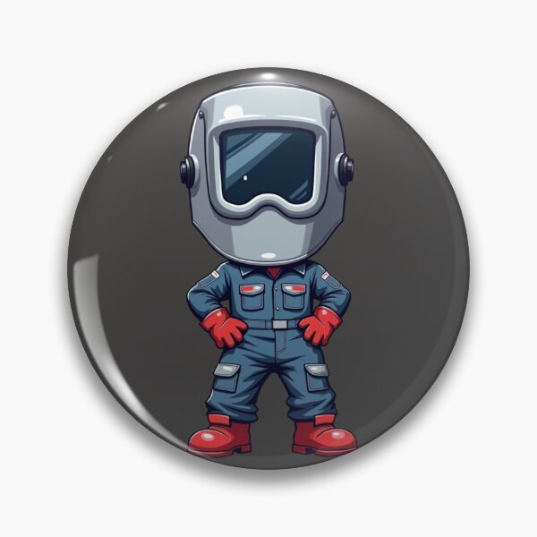 Item preview, Bobble Head Welder Cartoon designed and sold by IronInkClothing.