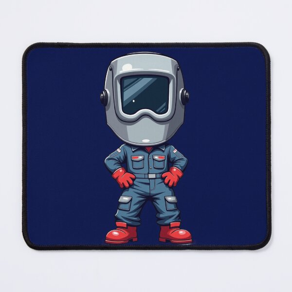 Item preview, Bobble Head Welder Cartoon designed and sold by IronInkClothing.