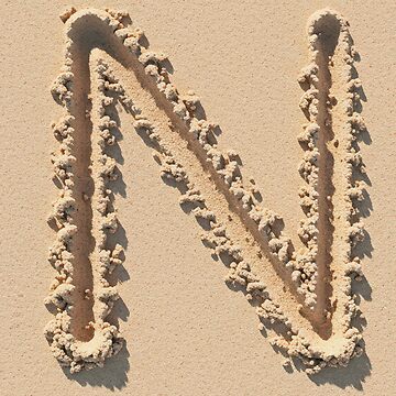 Artwork thumbnail, SAND LETTER N by ART-TYPE