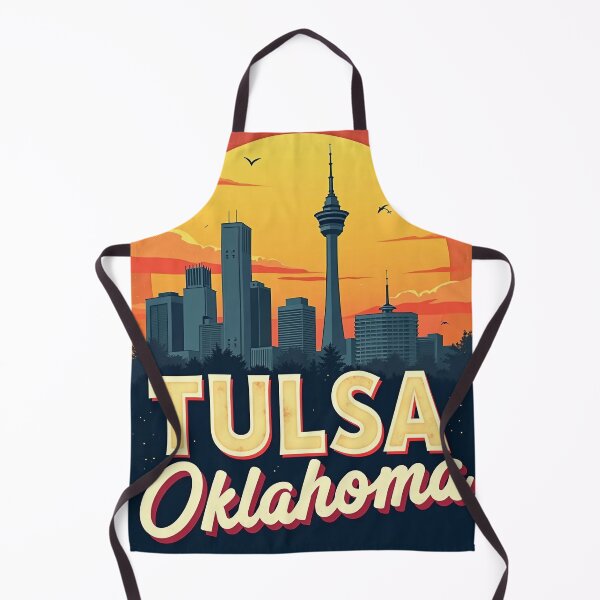 Item preview, Digital Retro Pop Art Poster of Tulsa, Oklahoma | Vibrant Cityscape | Vintage-Inspired Artwork designed and sold by PaintedPixels01.