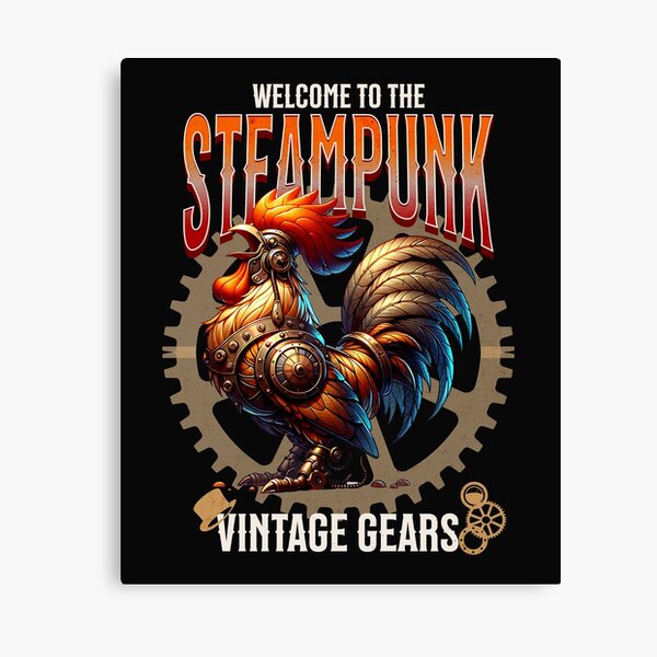 Aperçu de l'œuvre Coq Steampunk vintage créée et vendue par CosijosoArt.