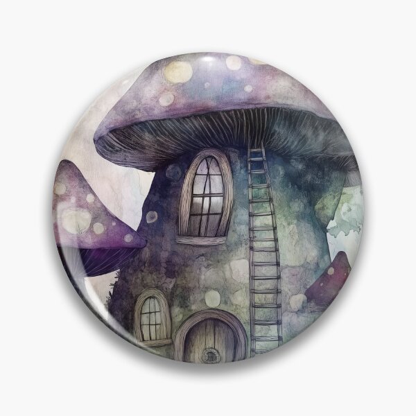 Item preview, Whimsical Water-color Fairytale Mushroom Home Illustration  designed and sold by ACuriousshoppe.