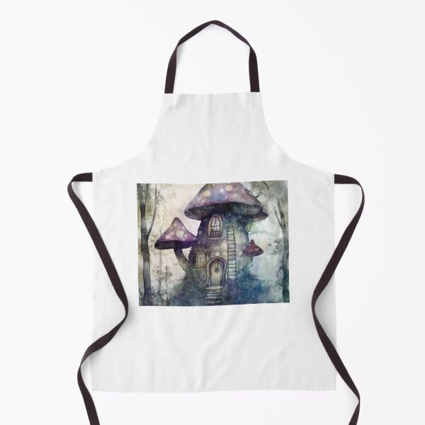 Item preview, Whimsical Water-color Fairytale Mushroom Home Illustration  designed and sold by ACuriousshoppe.