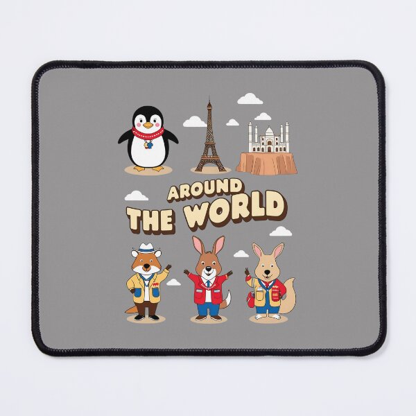 Item preview, Around the World - Fun Travel Cartoon designed and sold by UniversalFlair.