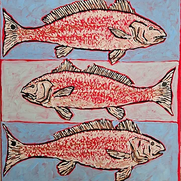 Artwork thumbnail, Redfish  by RudyYoder